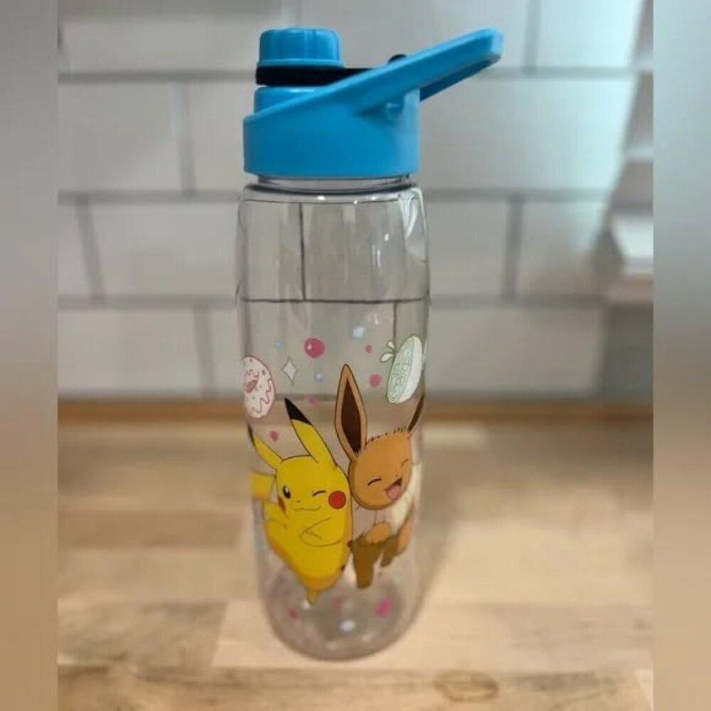 Pokémon Pikachu and Eevee Sweets Time 28oz Water Bottle with Screw Top & Spout - Picture 4 of 7